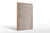 Holzschild Spruch 20X30 Cm Toiletten Regeln Bitte Hinsetzen Schild Wooden Sign