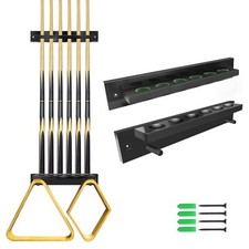 Pool Cue Rack Wall Mounted Rack Billiard Cue Wall Rack Cue Rest Cue Stick Hol...