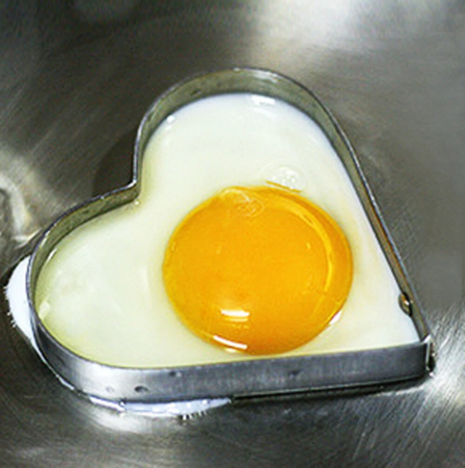 8x Omelettpfannenform, Herzen und Kleeblätter, für Spiegelei und Pancake - Bild 4 von 4