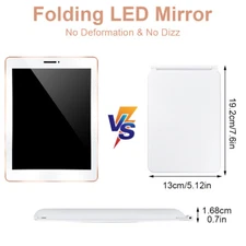 Rechargeable Makeup Vanity Mirror with 72 Led, Lighted Portable 3 color lighting