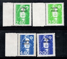 Saint-Pierre-et-Miquelon 1993-94 Yv. 587-589, 605 Neuf ** 100% Marianne