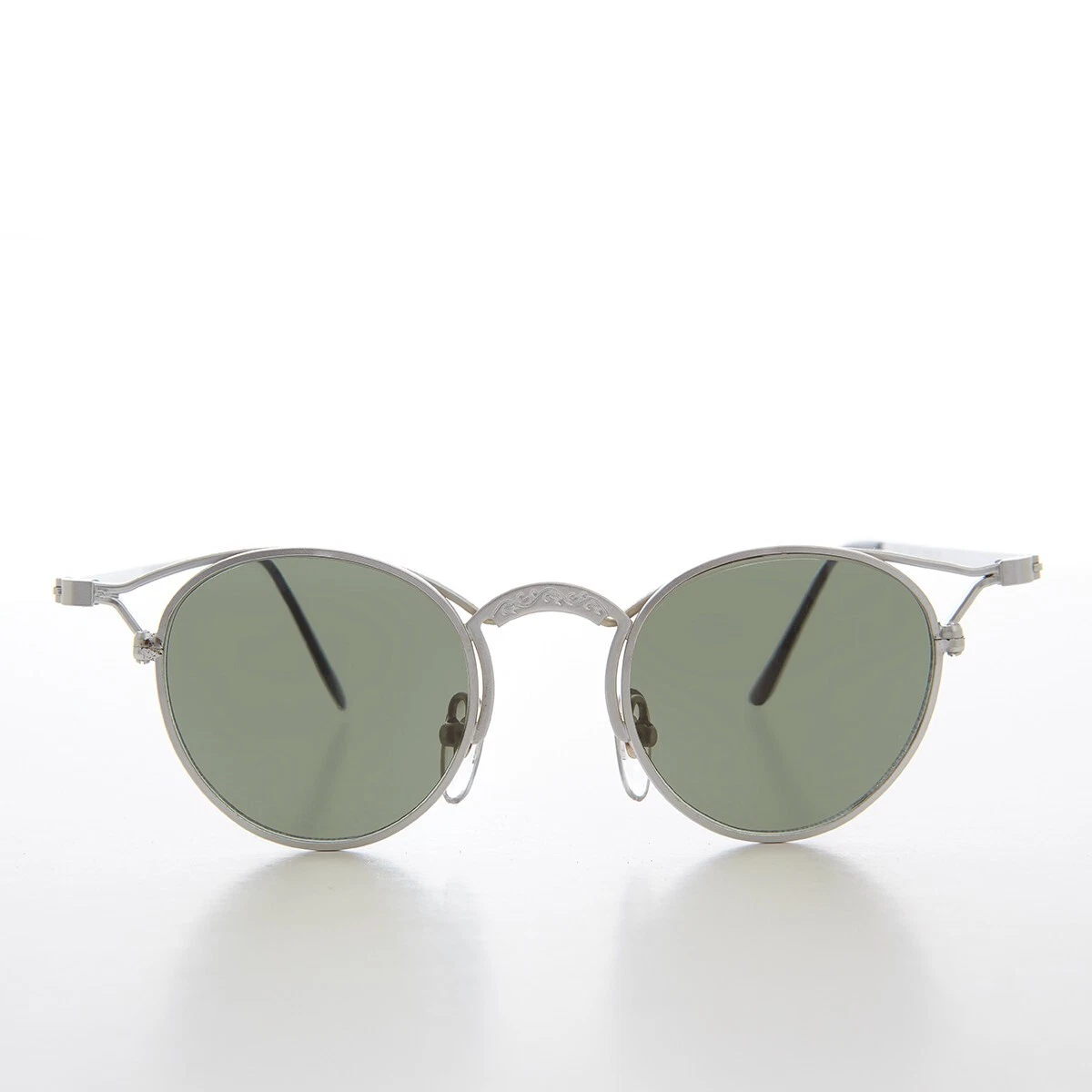 Round 2025 silver sunglasses