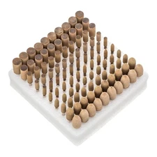 100pcs 4mm - 10mm Bullet Cylinder Leather Polishing Bit Drill Firm 3mm Shank