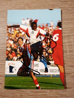 Freddy ADU USA Autogramm Action Foto original signiert YOUNG LEGEND Benfica