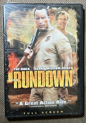 The Rundown [DVD] Seann William Scott, 'The Rock', Christopher Walken ** New