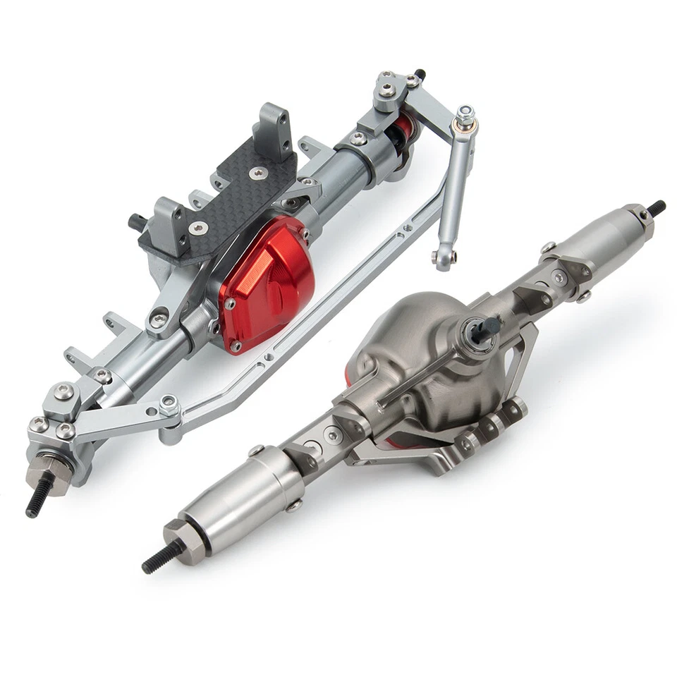 für 1/10 RC Axial SCX10 Honcho Jeep CNC Alu Vorderachse Hinterachse Achsen Achse - Bild 3 von 4