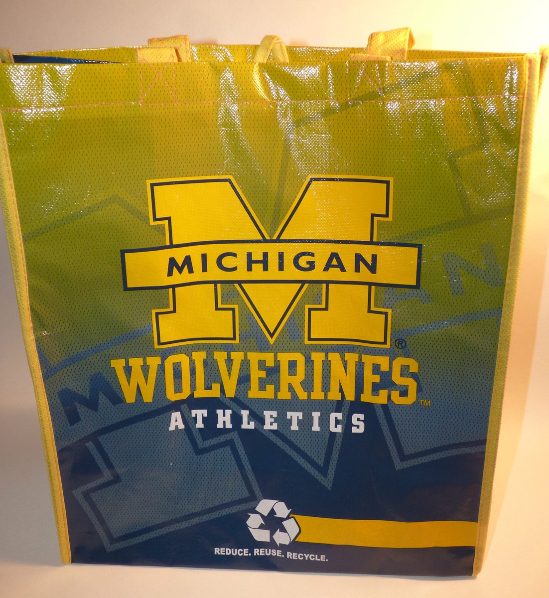 NEW REUSABLE BAG TOTE MICHIGAN WOLVERINES U Of M Great For Gifts