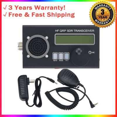 USDR/USDX HF QRP SDR Transceiver SSB/CW Transceiver 8-Band 5W Ham Radio w/ MIC
