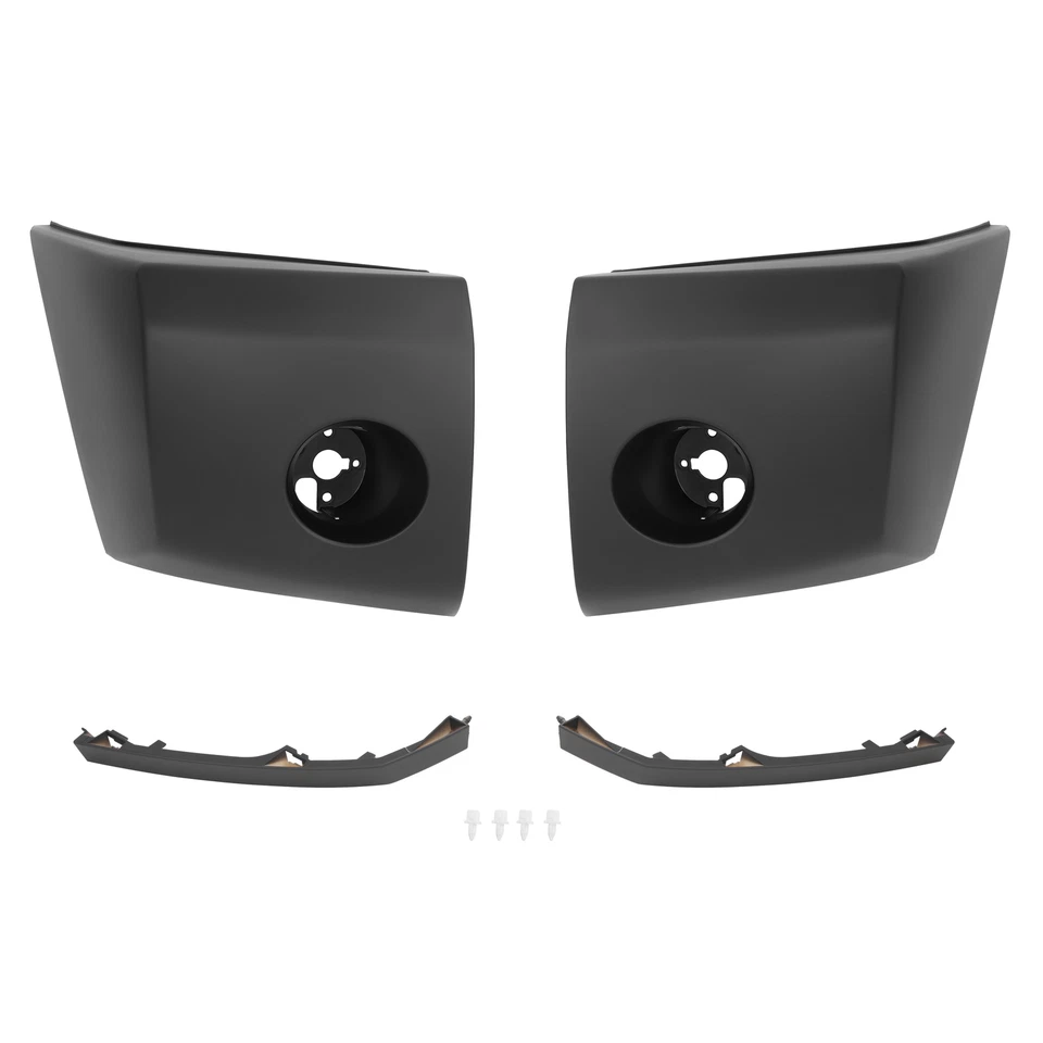 Front Bumper End Caps+Extension Fillers Painted For 2004-08 Nissan Titan/Armada Foto 2 de 4
