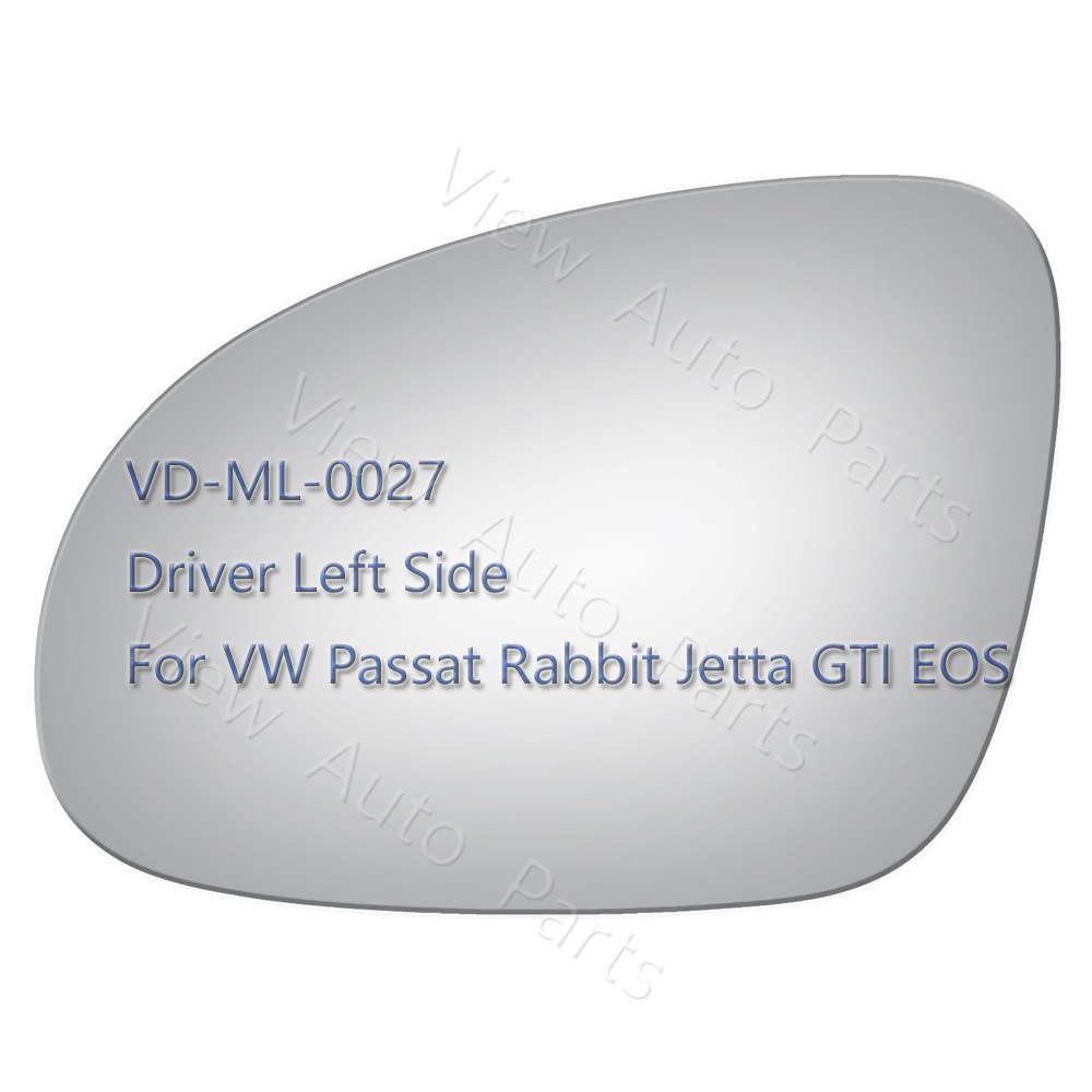 2011-2014 VW Jetta Wagon Driver Side Left Mirror Glass Replacement-image