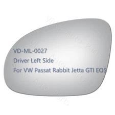 Mirror Glass Outside for 2011-2014 Volkswagen Jetta Wagon Model Driver Side LH