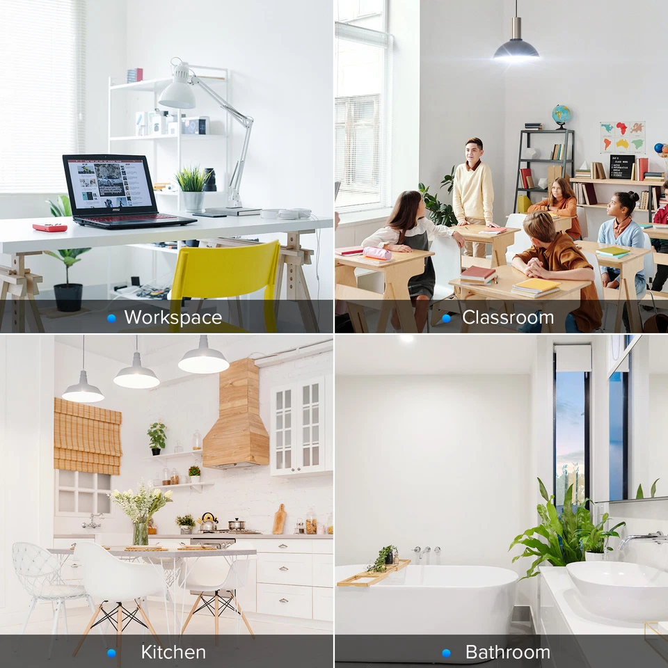 2 pcs LED Light Bulbs 40W 6000lm 400W Equivalent A21 5000K Daylight Lamps SANSI - Image 2 of 4