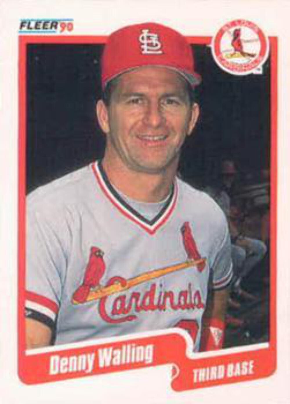 #263 Denny Walling - St. Louis Cardinals - 1990 Fleer Canadian Baseball