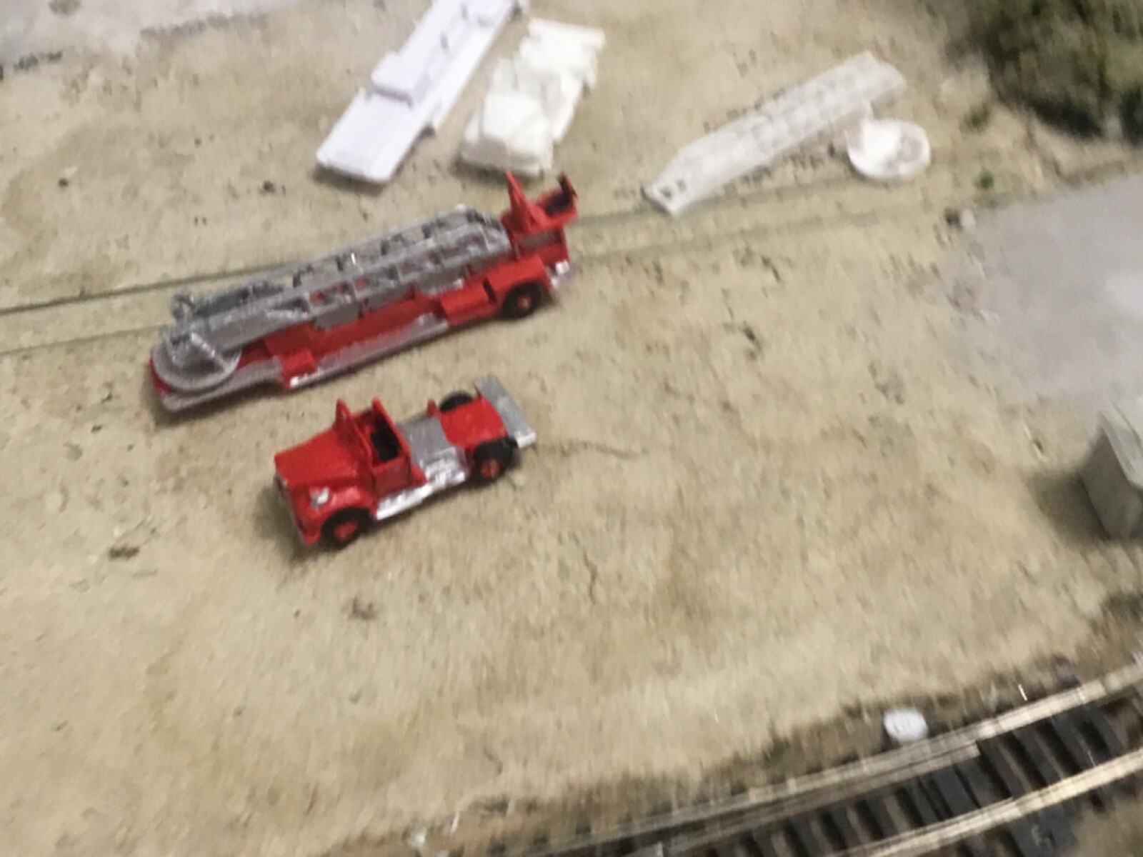 N Scale Fire Engine N Scale Fire Truck Engine Mack B Tiller Ladder Open cab 3d printed ...