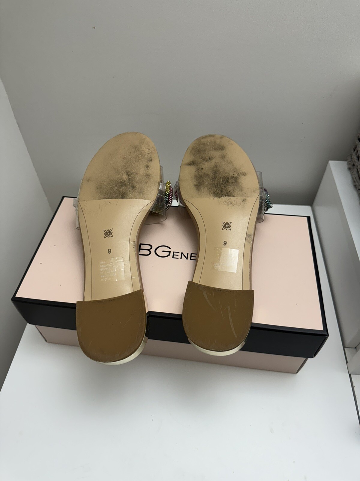 BCBGENERATION Darli Embellished Flat Sandals Size… - image 3