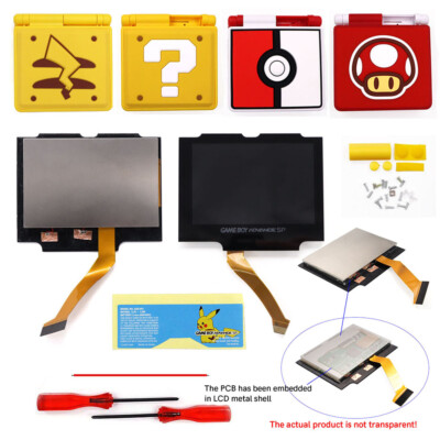 V5 Laminated Drop In 720x480 Color Backlight IPS LCD Kit For GBA SP &3D Shell