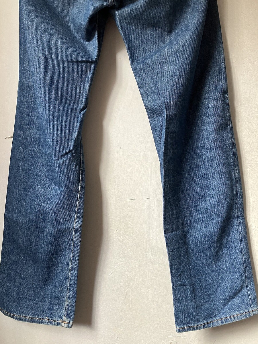 Acne Bla Konst 1996 Dark Blue Trash Wash FW18 Jeans, 31W 30L Made