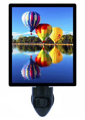 Hot Air Balloons Decorative Photo Night Light, Just Hanging Around