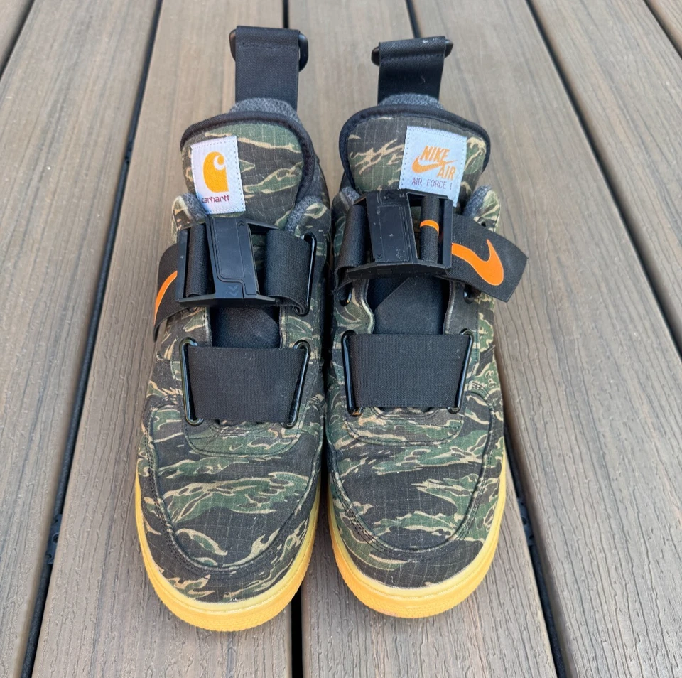 Size 13 - Nike Carhartt WIP x Air Force 1 Utility Premium Low Camo - Image 2 of 4