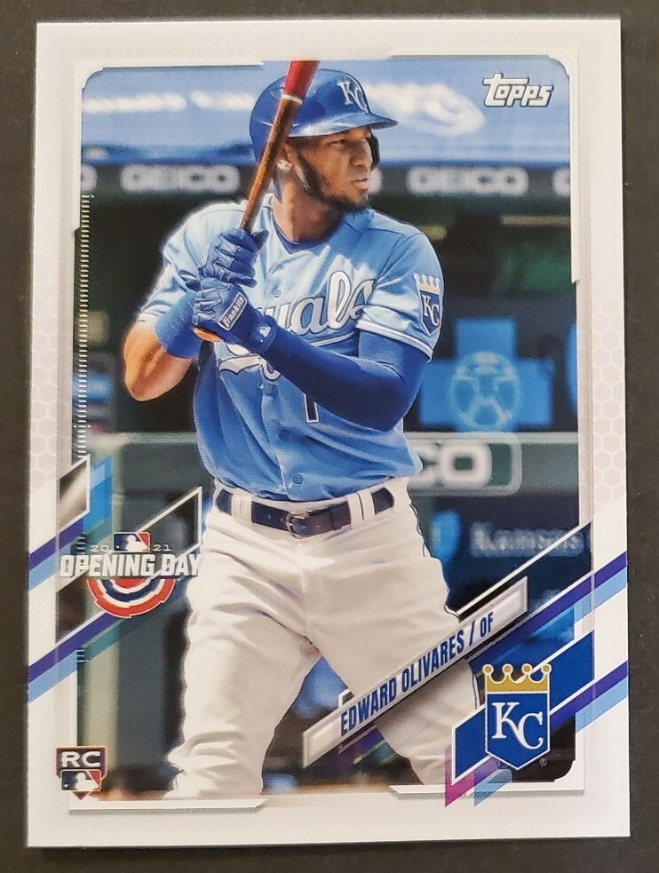 2021 Topps Opening Day #165 Edward Olivares RC ROYALS Rookie baseball card NM/MT