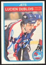 1982-83 OPC O-Pee-Chee Lucien DeBlois Winnipeg Jets #379