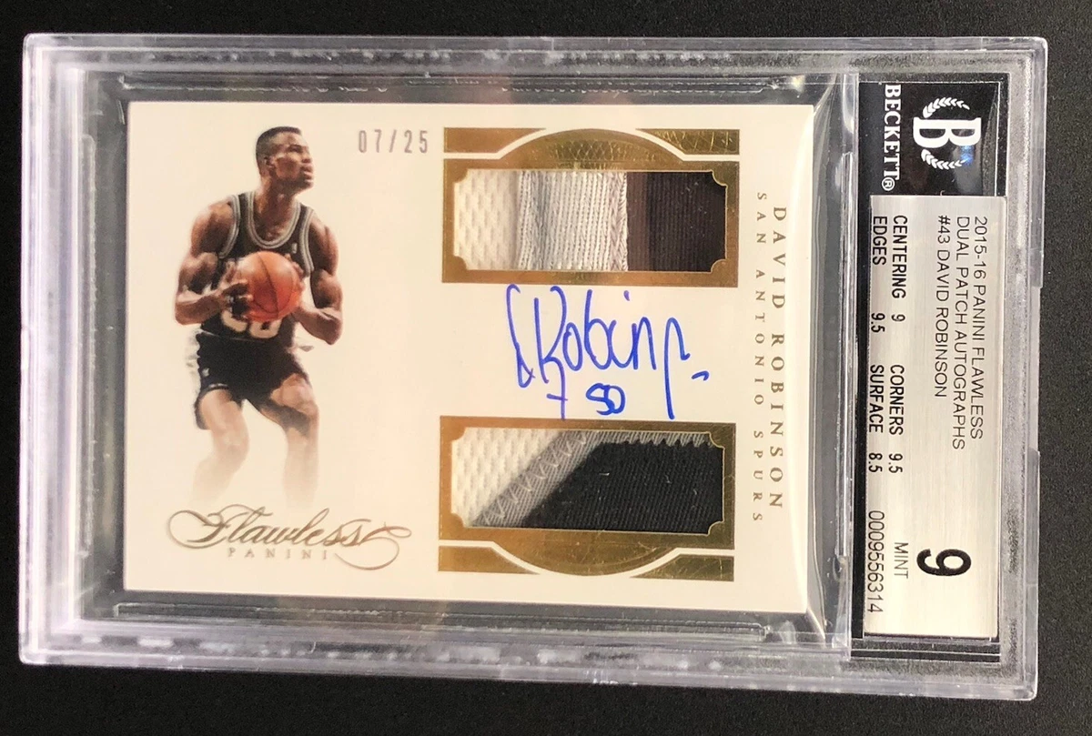 David Robinson Basketball Autographed Grade 10 Sports Trading 