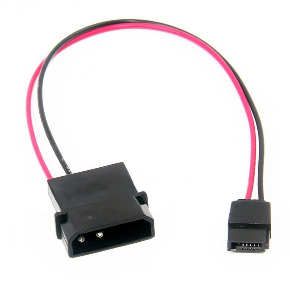 2pcsx IDE 4pin Male to 6pin Slim SATA Female Adapter Power Cable for CD ...