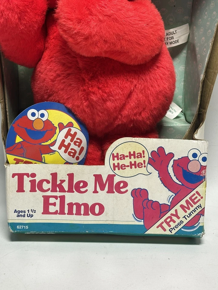 Tickle Me Elmo Sesame Street 1996 de colección original de Tyco ¡NUEVO EN CAJA!  Foto 2 de 4