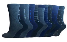 Men  s Cotton Rich Suite Solid Pattern Socks Size 10-13 3,6  12 Packs