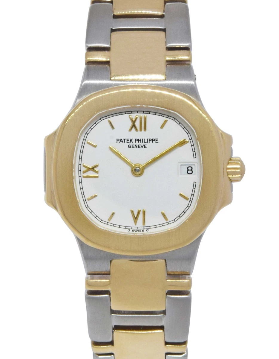 Patek Philippe Nautilus 18k Yellow Gold Steel Ladies 27mm Quartz