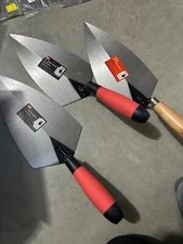 New 3-pack lot Do it Best 11" In Steel Brick Trowel comfort grip handles