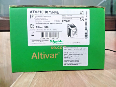 1PC-Schneider ATV310H075N4E variable speed drive, Easy Altivar 310,0.75kW,1hp,3P