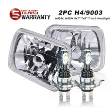 Pair 7x6" 5x7''LED Headlights HI/Lo FOR Chevy C1500 C2500 C3500 Suburban pickup