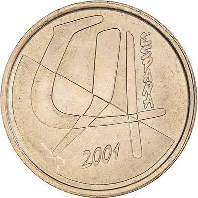Monnaie, Espagne, Juan Carlos I, 5 Pesetas, 2001, Madrid, SUP, Bronze-Aluminium - Photo 1/2