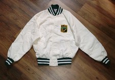 Vintage MVP Oregon Education System white and green Bomber Jacket. Men Size L.