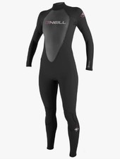 O  Neill Reactor II 3/2 Full Wetsuit Women  s Size 12 Black NWT Surf Dive