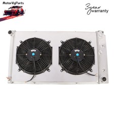 4 Rows Aluminum Radiatorfan For Chevelle Gto Cutlass Lemans 1968-1972 7.4l