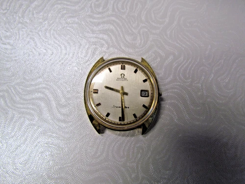 Vintage Omega Seamaster  Day Date Automatic  Face Watch. Missing Crown- works!!!