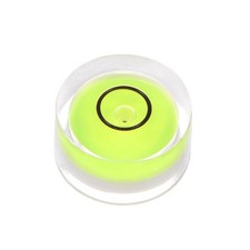 Round Bubble Level 15x8mm Mini Circular Bullseye Spirit Levels, Green