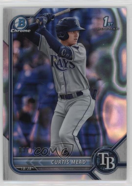 2022 Bowman Chrome Prospects Lava Refractor 37/399 Curtis Mead #BCP-10 0qh8