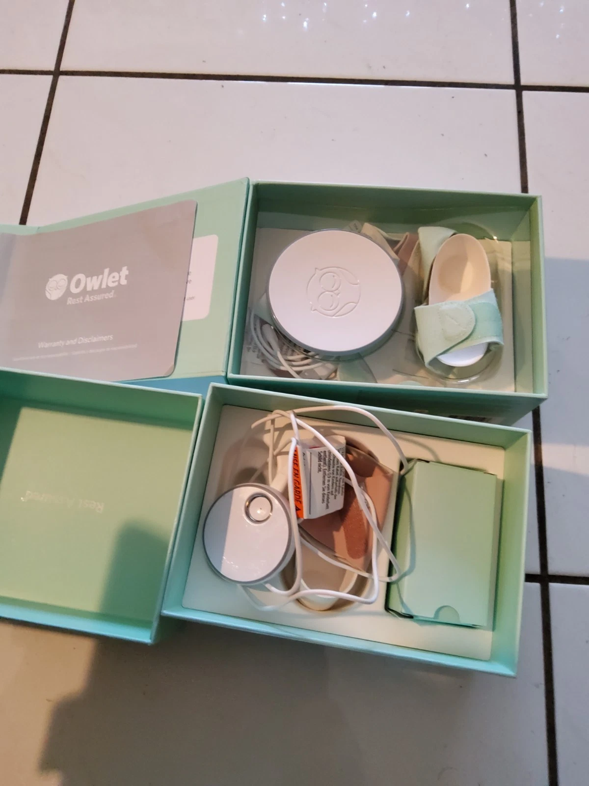 Owlet Smart Sock2 Baby Heart Rate Oxygen Monitor Lot Of 2
