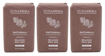 Soap Bar Patchouli 8 Ounce (236ml) (3 Pack)
