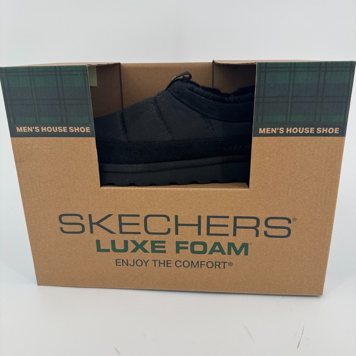 ? Skechers Men’s House Shoes – Size 9 - Memory Foam Slip-On Slippers –Pre-Owned Skechers Men main image 4