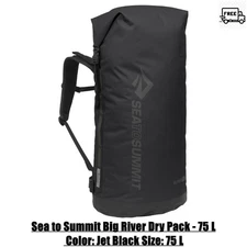 Sea to Summit Big River Dry Pack - 75 L Color: Jet Black Size: 75 L