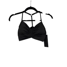 NWT Michi Black Ruched Racerback Sports Bra Size XS – Stretchy Activewear Top