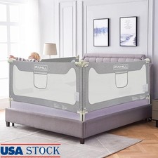 Toddler Bed Rail Adjustable Easily Install Safety Guard Beds Kids Sleep Aid New