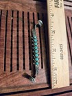 Antique Zuni Tribe Sterling Silver Turquoise Brooch — photo 4
