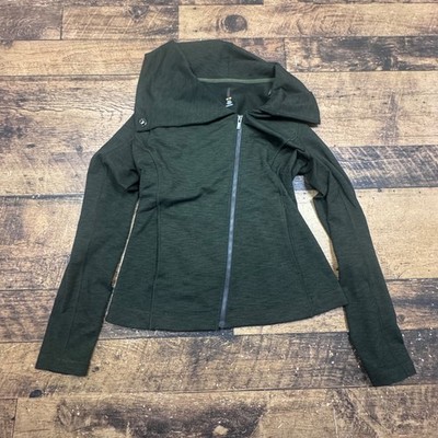 Lucy Activewear Zip Up Hoodie Jacket Charcoal Heather M/M Athleisure Workout