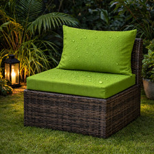 Water Resistant Rattan Patio Furniture Sofa Replacement Cushion Seat & Back Pad