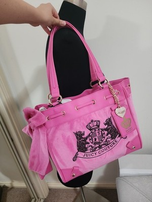 Juicy couture hot pink scottie dog tote handbag daydreamer in love